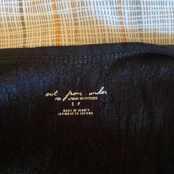 Urban Outfitters Drew seamless ribbed black bra top - Picture 2 of 4